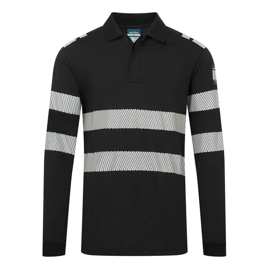 FR733BKR - Polo manica lunga PW3 FR Modaflame