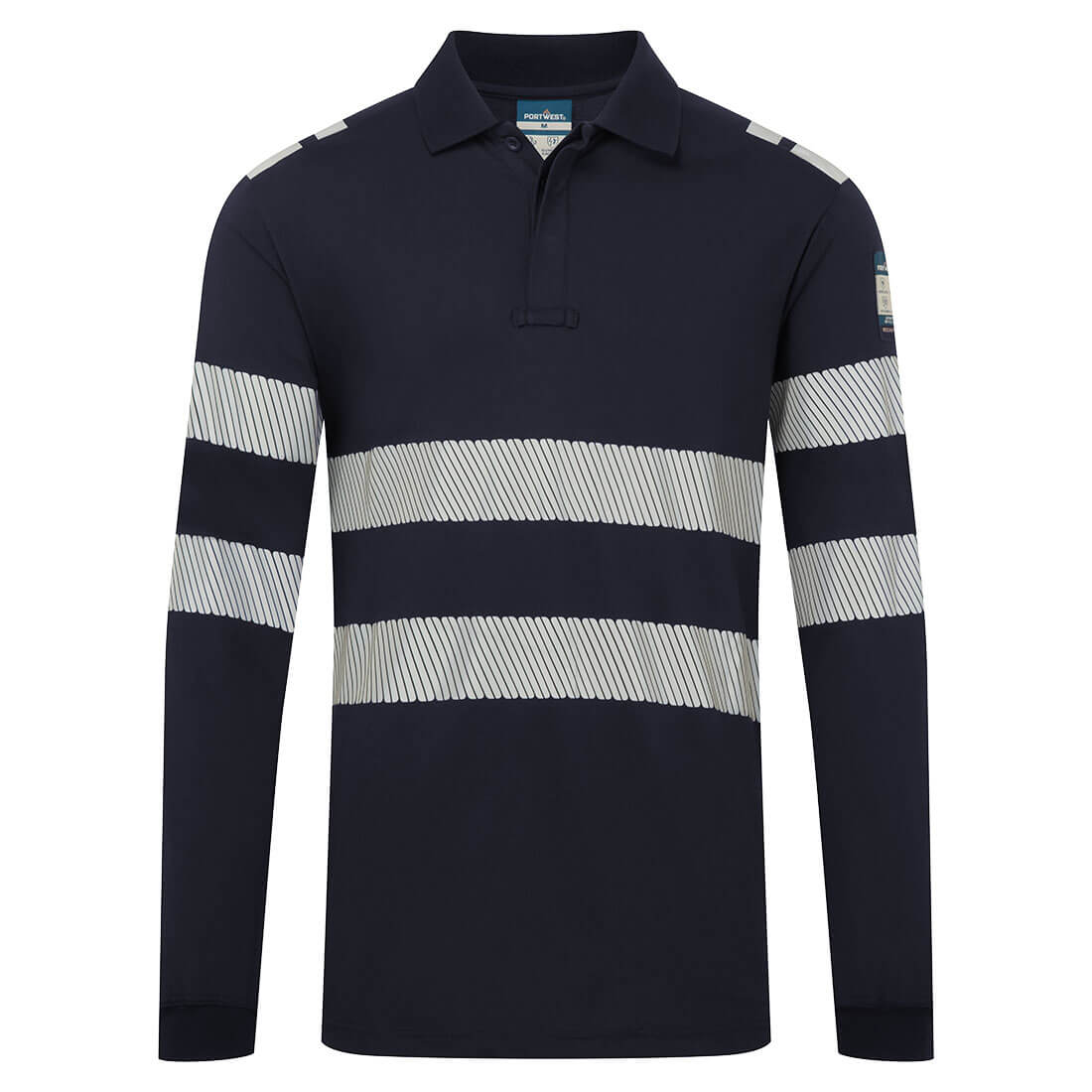 FR733NVR - Polo manica lunga PW3 FR Modaflame