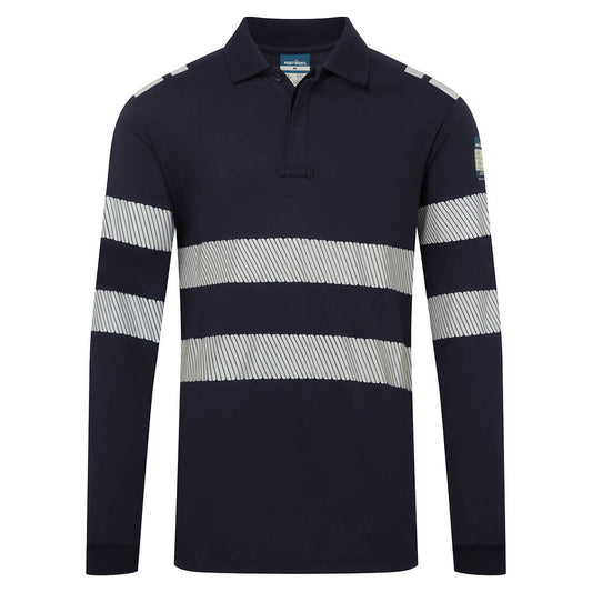 FR733NVR - Polo manica lunga PW3 FR Modaflame