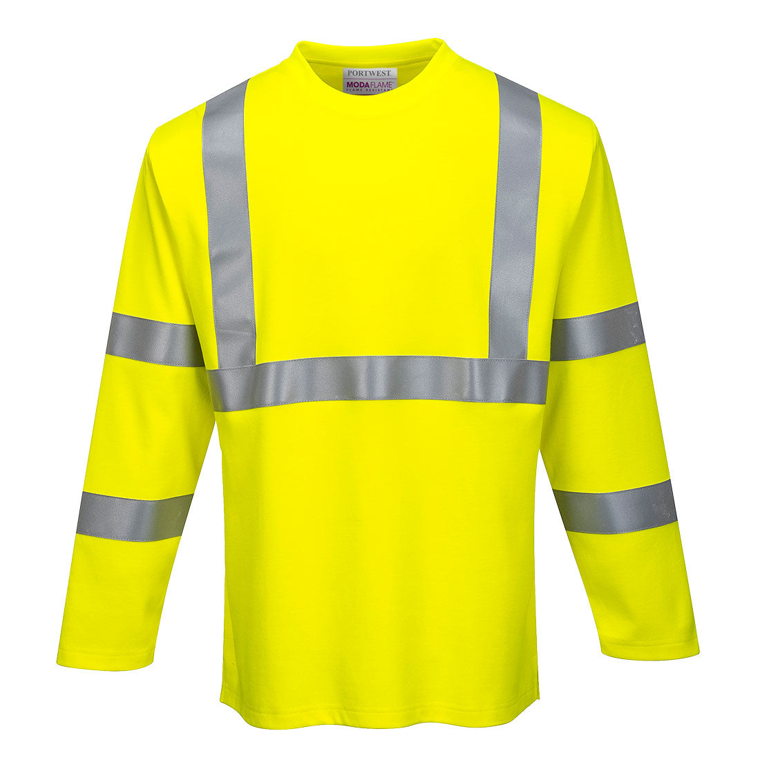 FR96YER - T-Shirt maniche lunghe FR Modaflame Hi-Vis
