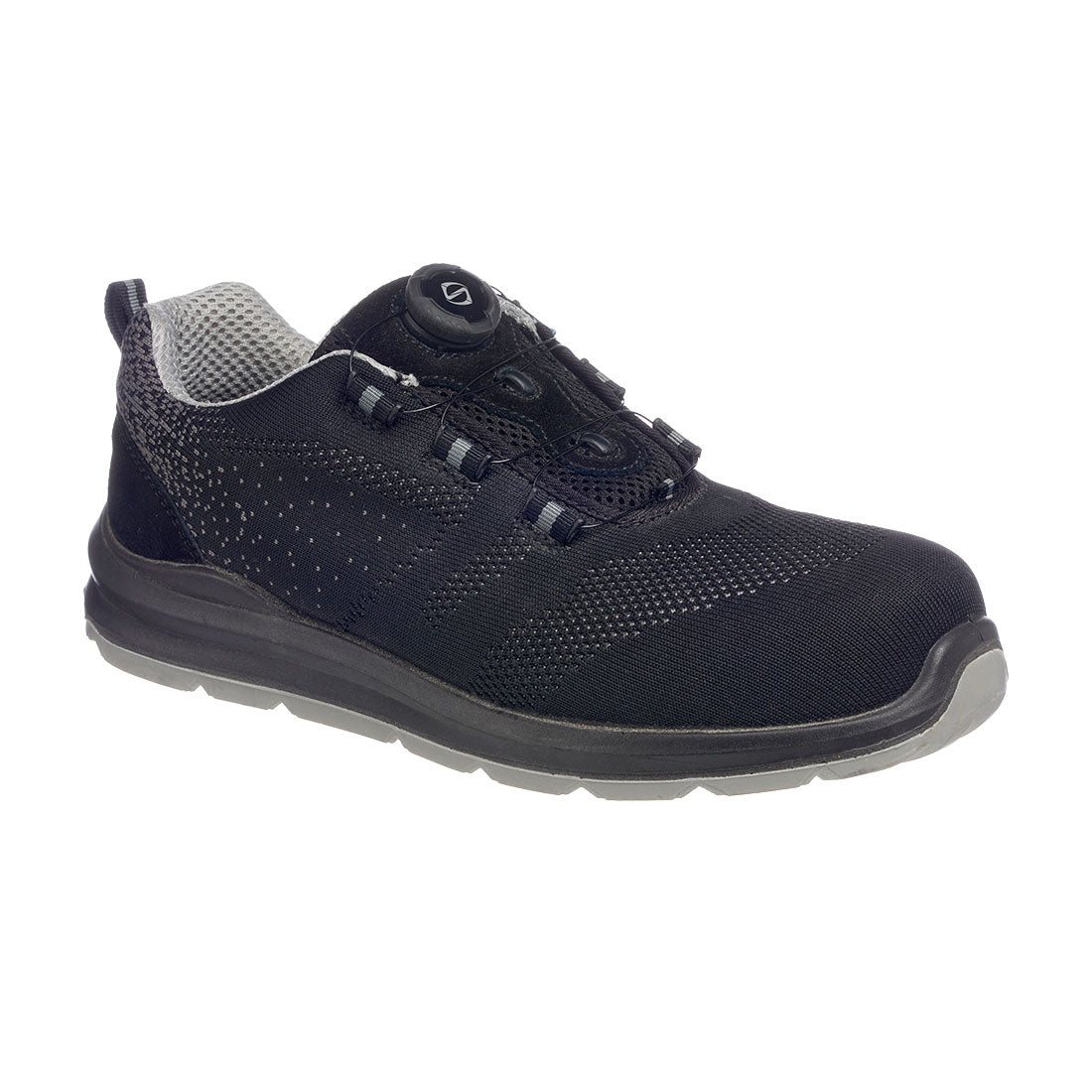 FT08BGY - SCARPA SPORTIVA CON LACCI DI SICUREZZA TRAINER KNIT S1P