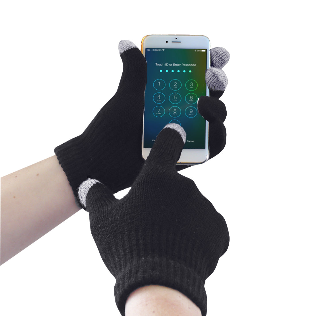 GL16BKR - Guanto in maglia Touchscreen