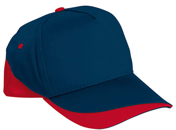 Cappellino a 5 pannelli bicolore Fort