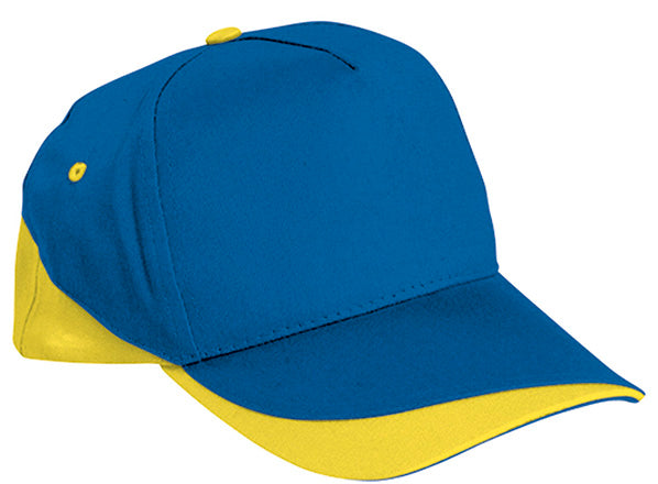 Cappellino a 5 pannelli bicolore Fort
