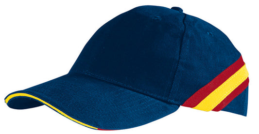 Cappellino a 6 pannelli con disegno a bandiere Furia