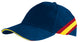 Cappellino a 6 pannelli con disegno a bandiere Furia