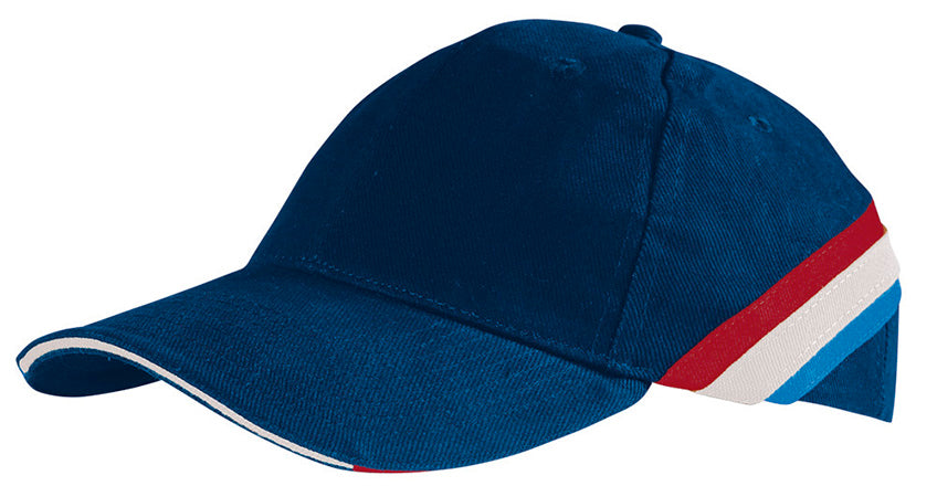 Cappellino a 6 pannelli con disegno a bandiere Furia
