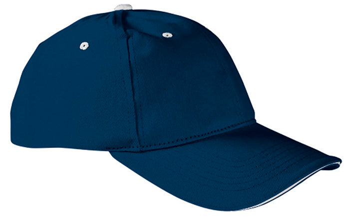 Cappellino da baseball a 6 pannelli bicolore Sandwich