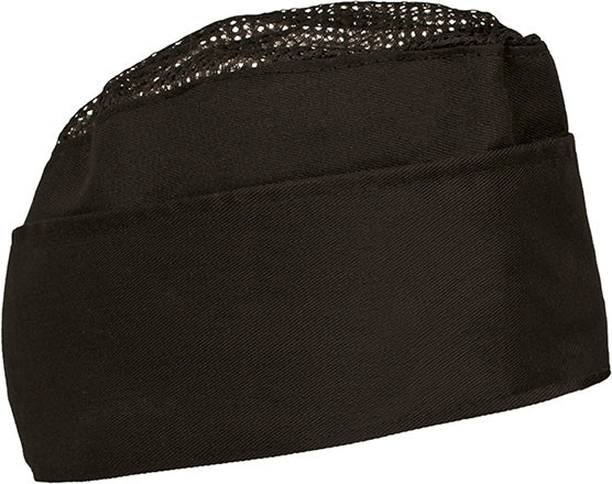 Cappello da cuoco con rete e orlo Bower