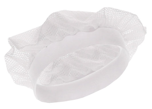 Cappello con rete bianca per la manipolazione di alimenti Croissant