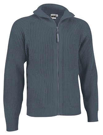 Cardigan pesante con collo alto e zip intera Vespa
