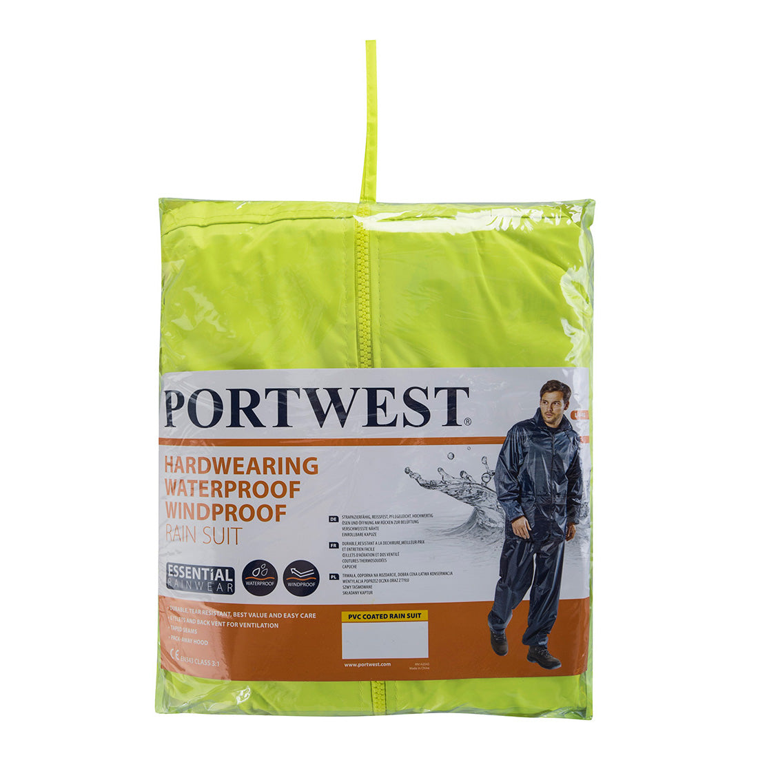 L440YER - Traje impermeable Essentials (juego de 2 piezas)