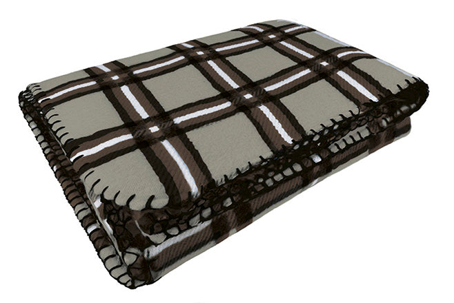 Coperta pile con stampa a quadri Terrain