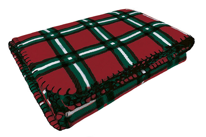 Coperta pile con stampa a quadri Terrain
