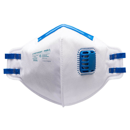 P251WHR - Mascherina FFP2 pieghevole con valvola (Pk20)