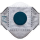 P292WHR - EAGLE FFP2 Respiratore piatto pieghevole al carbonio con valvola ( Pk10 )