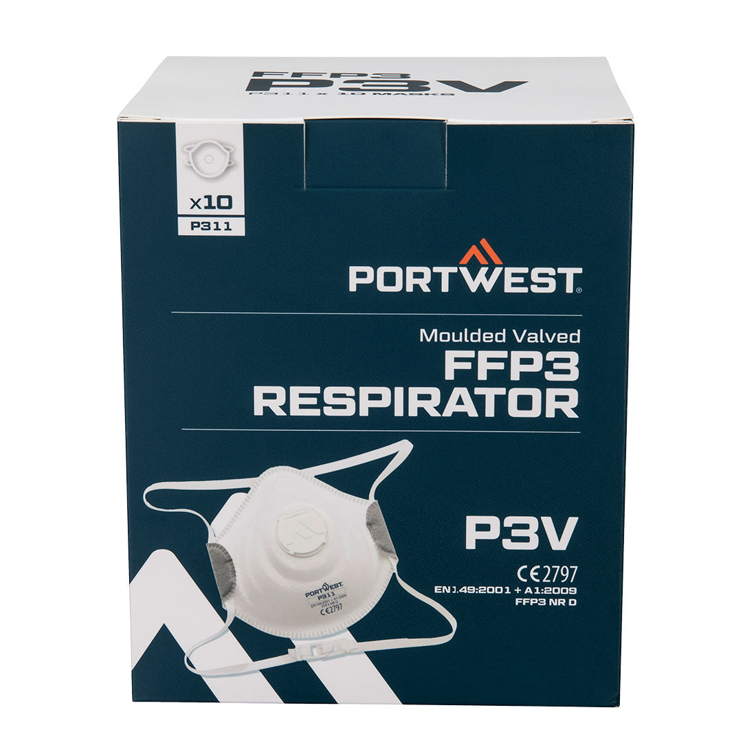P311WHR - Mascherina antipolvere con Valvola  FFP3 (PK10)