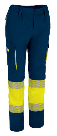 Pantalone multitasche bicolore ad alta visibilità Aberdeen