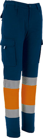 Pantalone bicolore ad alta visibilità con pile interiore Bruce