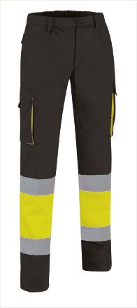 Pantalone multitasche ad alta visibilità bicolore Factory