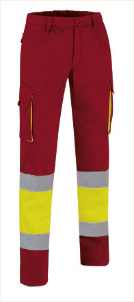 Pantalone multitasche ad alta visibilità bicolore Factory