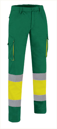 Pantalone multitasche ad alta visibilità bicolore Factory