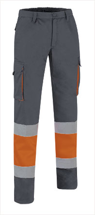 Pantalone multitasche ad alta visibilità bicolore Factory