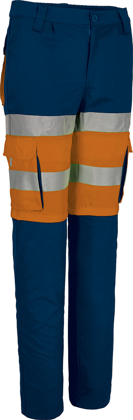 Pantalone staccabile bicolore ad alta visibilità Prodar