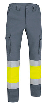 Pantalone multitasche ad alta visibilità bicolore Rigel