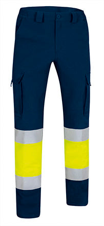 Pantalone multitasche ad alta visibilità bicolore Rigel