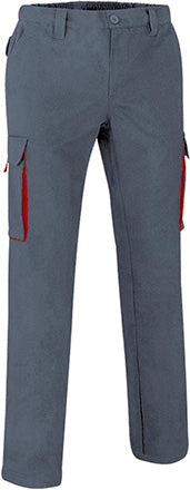 Pantaloni da lavoro multitasche con design bicolore Thunder