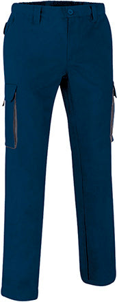 Pantaloni da lavoro multitasche con design bicolore Thunder