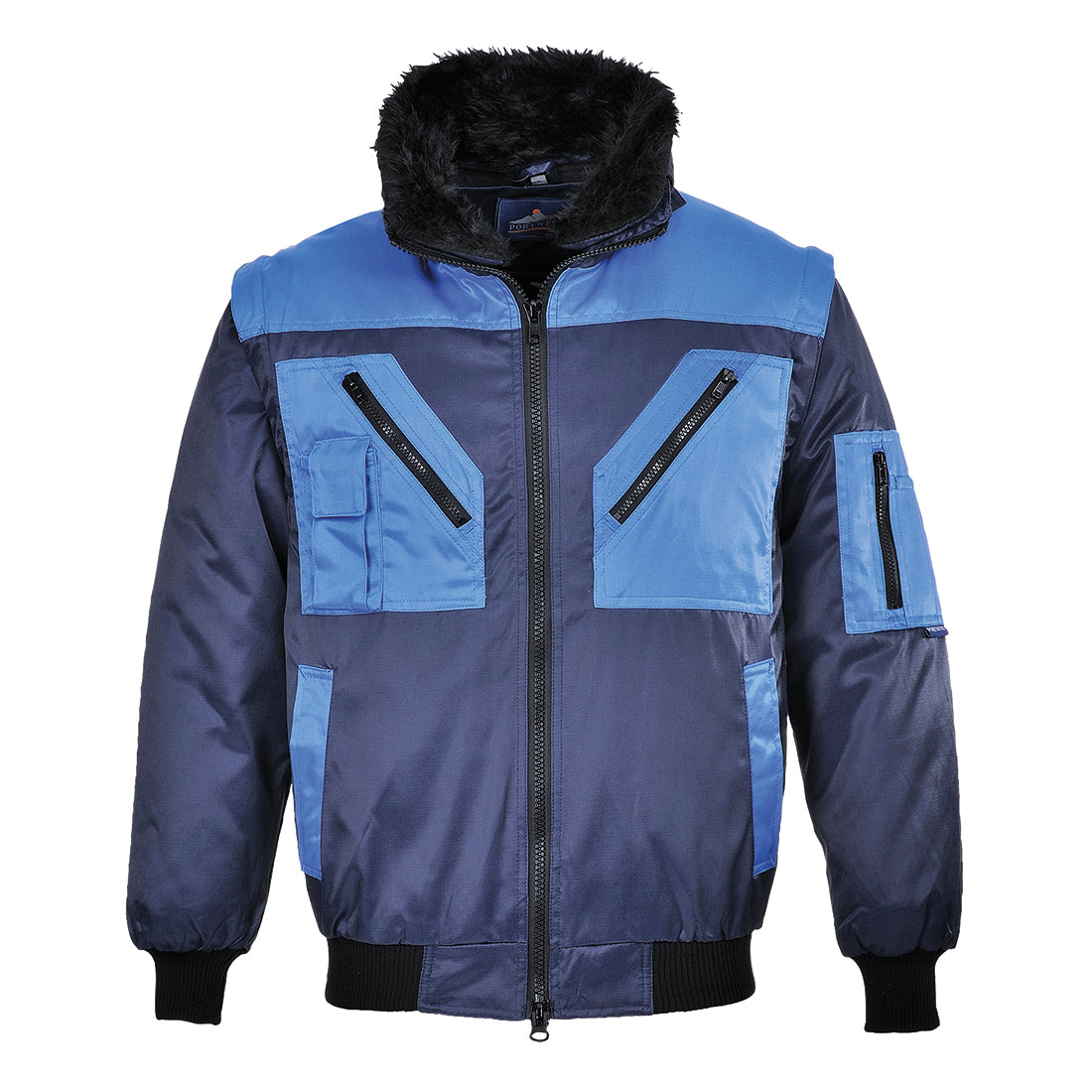 PJ20NAR - Giacca Pilot Bicolore