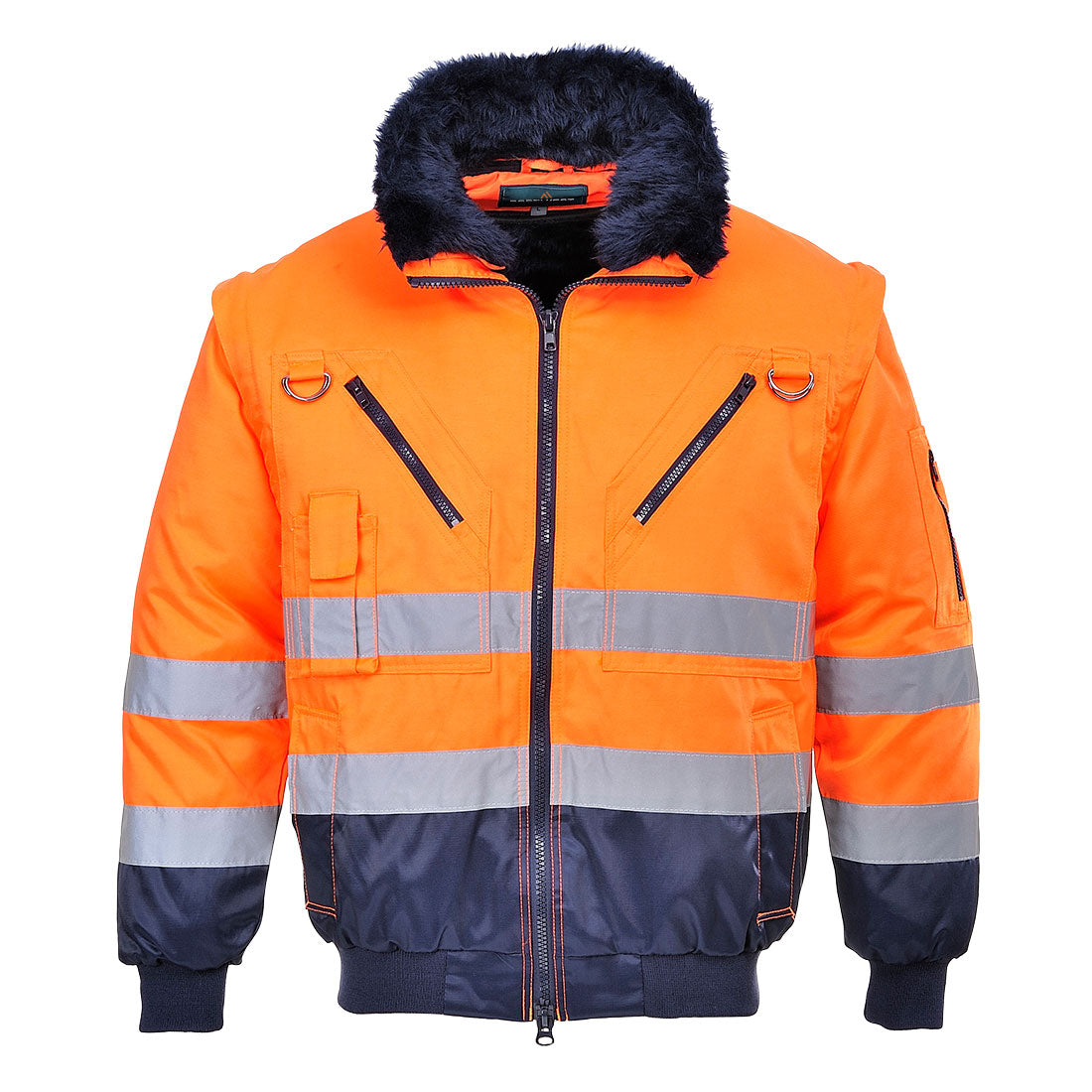 PJ50ONR - Giacca Pilot Hi-Vis 3 in-1