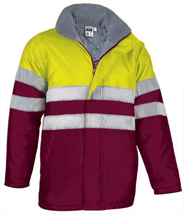 Parka impermeabile ad alta visibilità con cappuccio Traffic