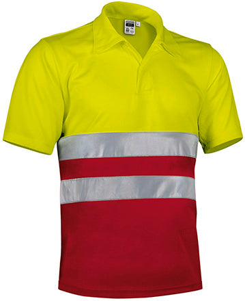 Polo manica corta ad alta visibilità Build