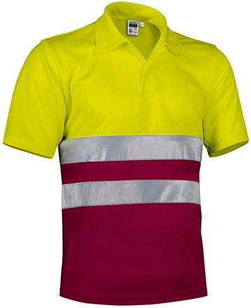 Polo manica corta ad alta visibilità Build
