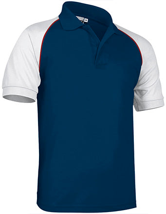Polo manica corta con design a contrasto Venur