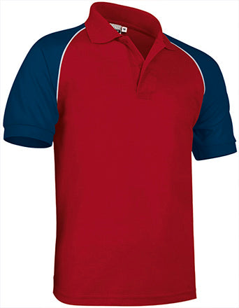 Polo manica corta con design a contrasto Venur