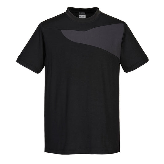 PW211BZR - Camiseta Alta Visibilidad Confort Algodón Bicolor