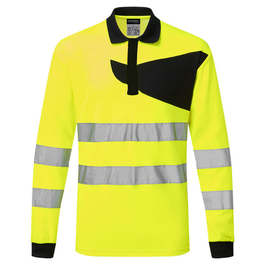 PW220YBR - PW2 Polo Alta Visibilità L/S