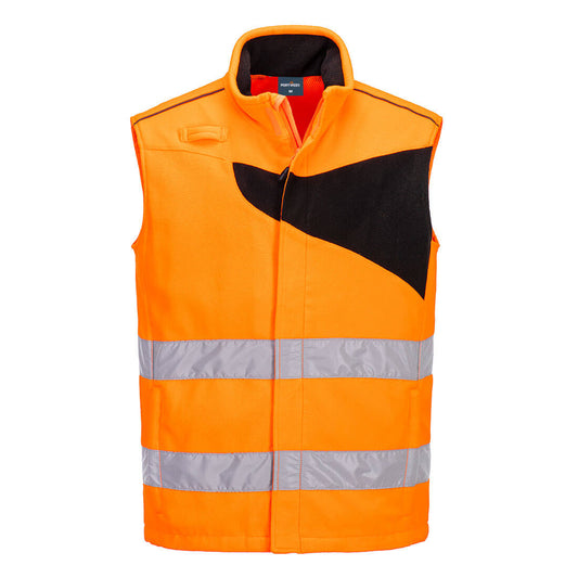 PW231OBR - PW2 Gilet in Pile Hi-Vis