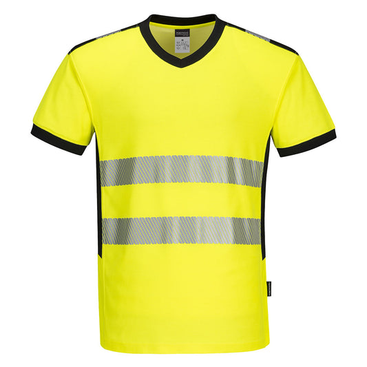 PW310YBR - T-shirt PW3 con scollo a V Hi-Vis