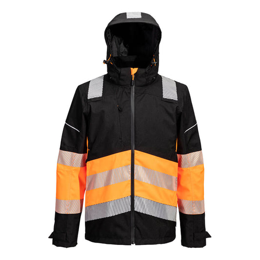 PW368OBR - Chaqueta impermeable transpirable PW3 HI-Vi Extreme Clase 1