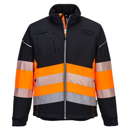 PW375BKO - Chaqueta Softshell PW3 de alta visibilidad Clase 1