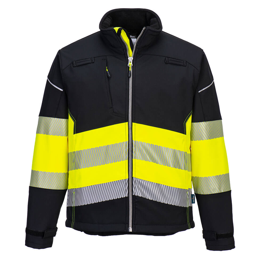 PW375BKY - Chaqueta Softshell PW3 de alta visibilidad Clase 1