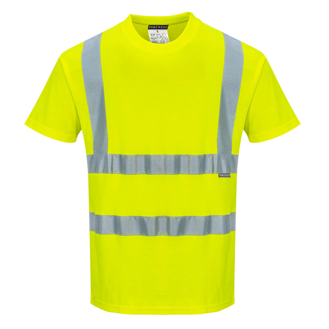 S170YER - Camiseta Alta Visibilidad Confort de Algodón