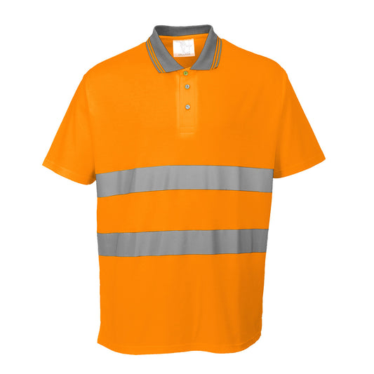 S171ORR - Polo Algodón Confort Alta Visibilidad S/S
