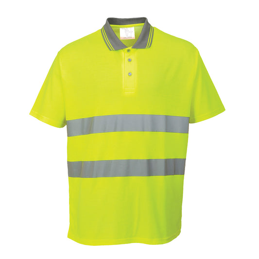 S171YER - Polo Algodón Confort Alta Visibilidad S/S