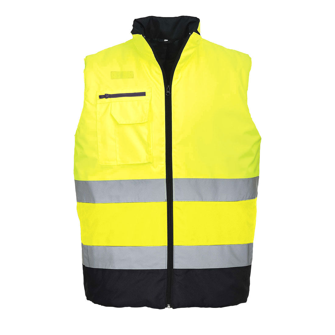 S267YNR - Chaleco acolchado bicolor de alta visibilidad